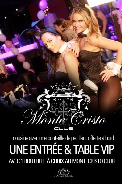 Réservation Monte Cristo Club Genève en Limousine ( table + bouteille ) |  Vachoux Limousine